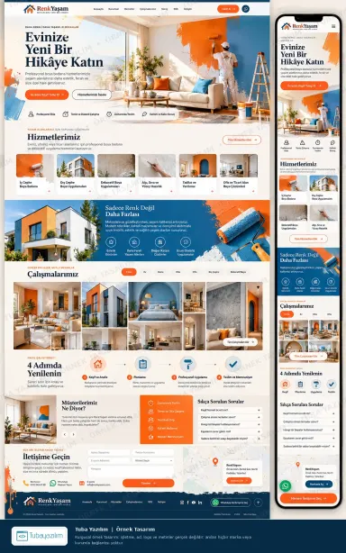Sample website design for Painting, Wallpaper & Decoration Contractors