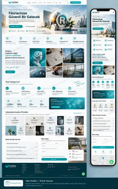 Sample website design for Patent & Trademark Attorneys