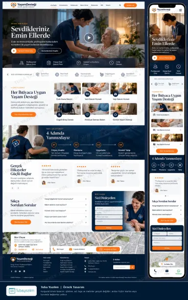 Sample website design for Home Healthcare & Nursing Services