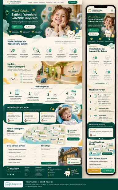 Sample website design for Dental Clinics