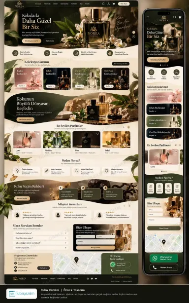 Perfumery — sample website design