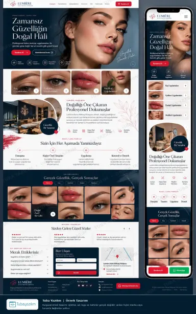 Permanent Makeup — sample website design
