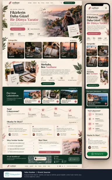 Sample website design for Bloggers & Personal Blogs
