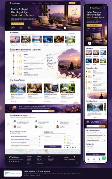 Sample website design for Bloggers & Personal Blogs