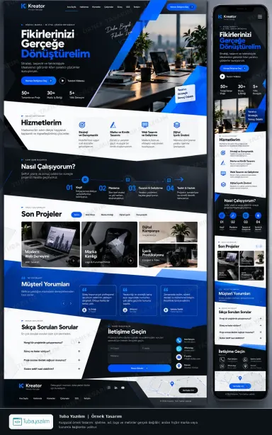 Sample website design for Personal Portfolios & Online CVs