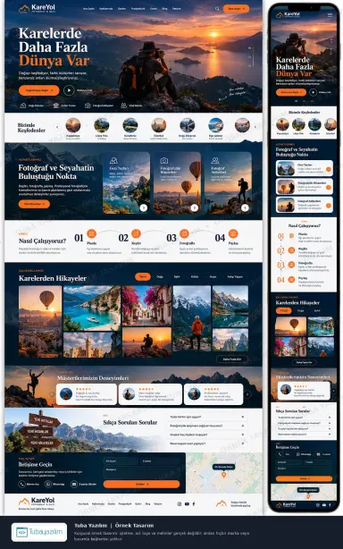 Sample website design for Photographers & Photography Studios