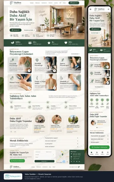 Sample website design for Physiotherapy & Rehabilitation Centres