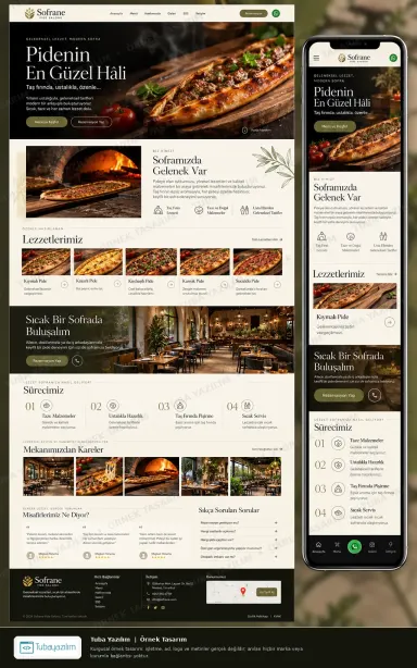 Pide Restaurant — sample website design