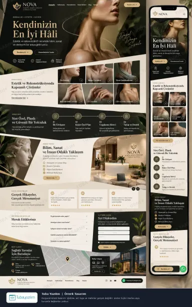 Sample website design for Plastic Surgery Clinics