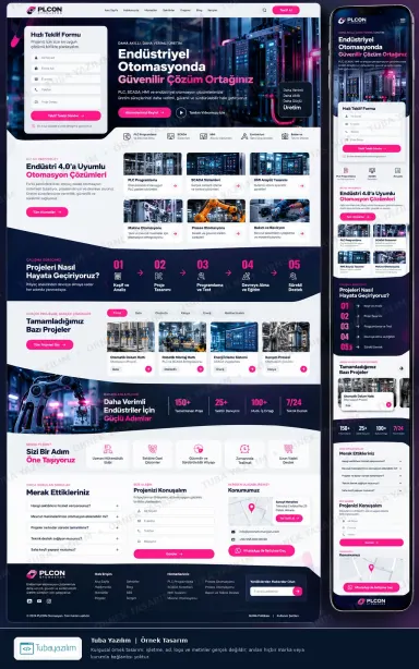 Sample website design for Industrial Automation Companies