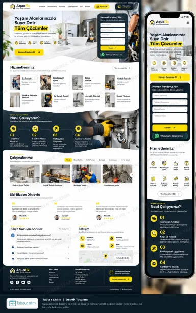Sample website design for Plumbing Companies