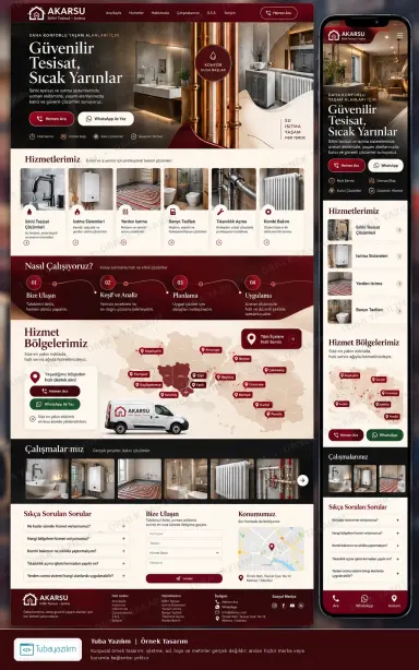 Sample website design for Plumbing Companies