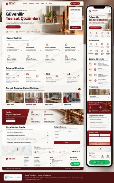 Sample website design for Plumbing Companies