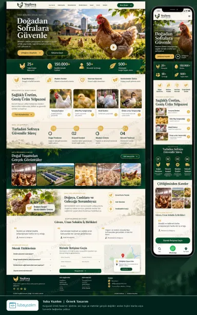 Sample website design for Livestock, Cattle & Poultry Farms