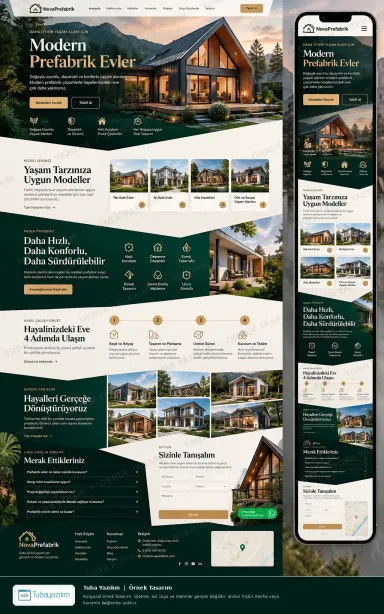 Sample website design for Prefabricated & Modular Building Companies