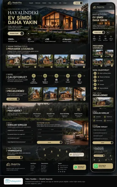 Sample website design for Prefabricated & Modular Building Companies