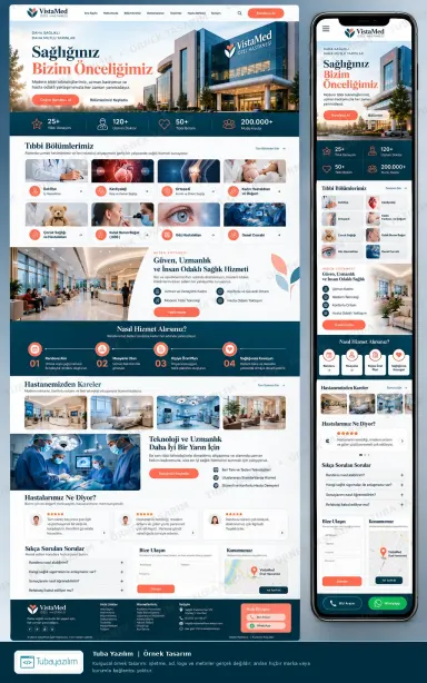 Sample website design for Private Hospitals & Healthcare Facilities