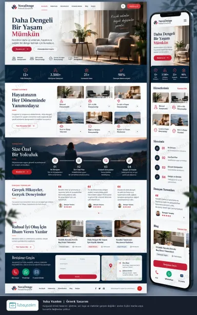 Sample website design for Psychologists & Counselling Centres