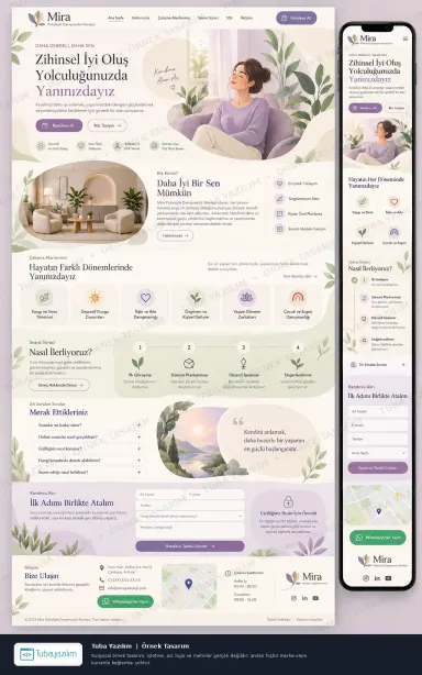 Sample website design for Psychologists & Counselling Centres