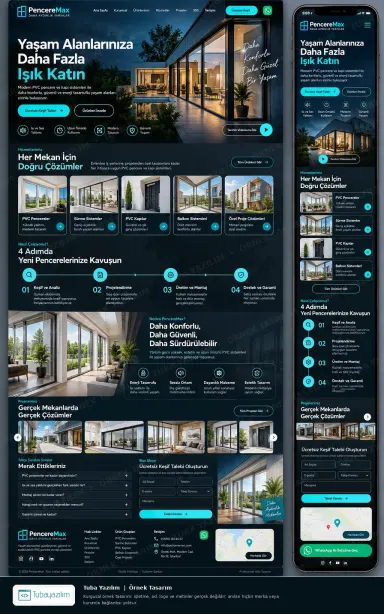Sample website design for uPVC Windows, Doors & Insect Screen Suppliers