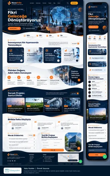Sample website design for R&D & Technology Park Companies