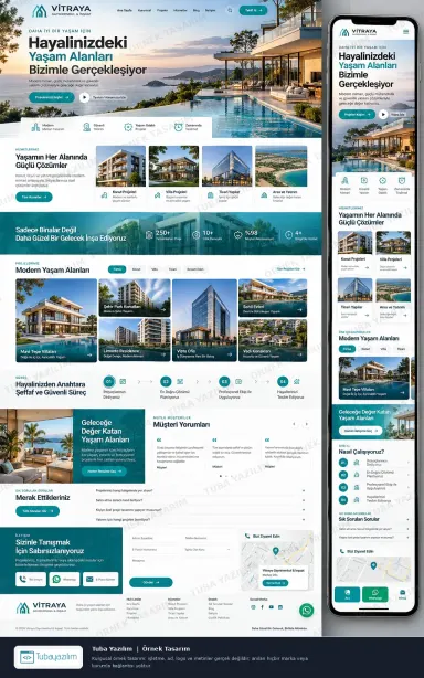 Sample website design for Property Developers
