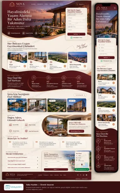 Sample website design for Real Estate Agencies & Brokers