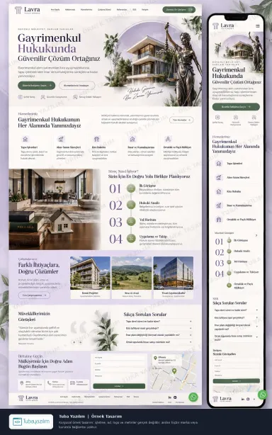 Sample website design for Real Estate Lawyers