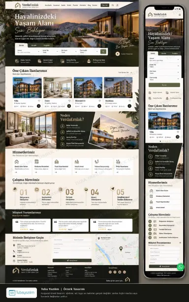 Sample website design for Real Estate Agencies & Brokers