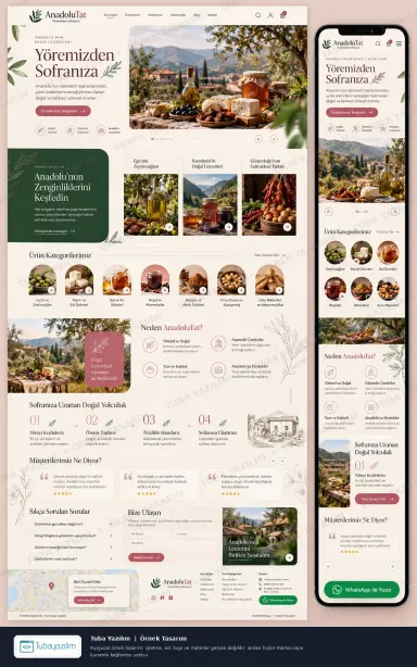 Sample website design for Delicatessens & Specialty Food Shops
