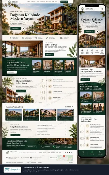 Sample website design for Property Developers