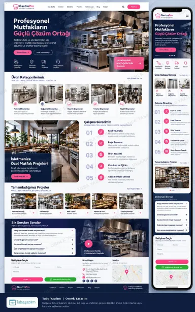 Sample website design for Restaurant & Cafe Equipment Suppliers