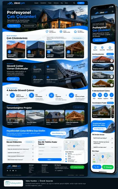 Sample website design for Roofing, Waterproofing & Insulation Contractors