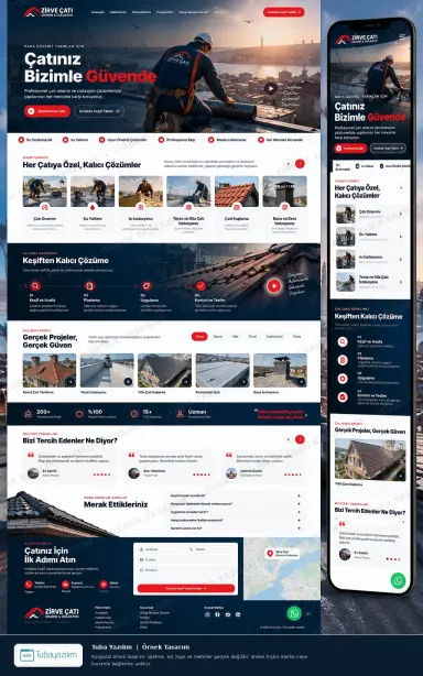 Sample website design for Roofing, Waterproofing & Insulation Contractors