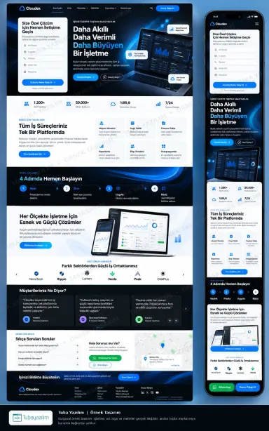 Sample website design for SaaS Software Companies