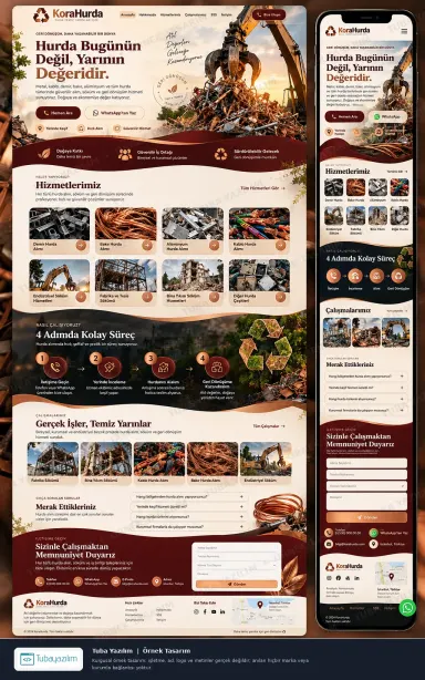 Sample website design for Scrap Dealers & Scrap Metal Buyers