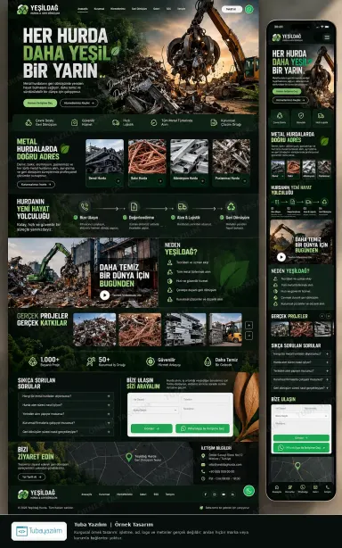 Sample website design for Scrap Dealers & Scrap Metal Buyers