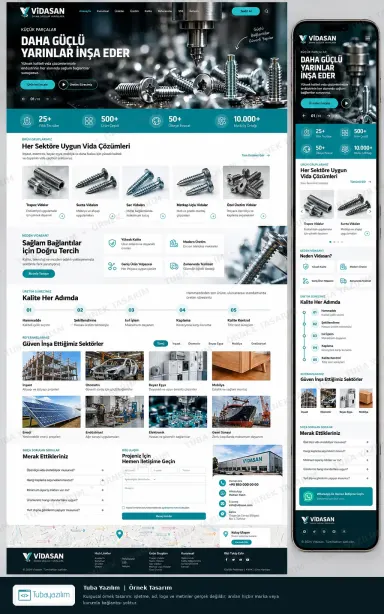 Screw Manufacturing — sample website design