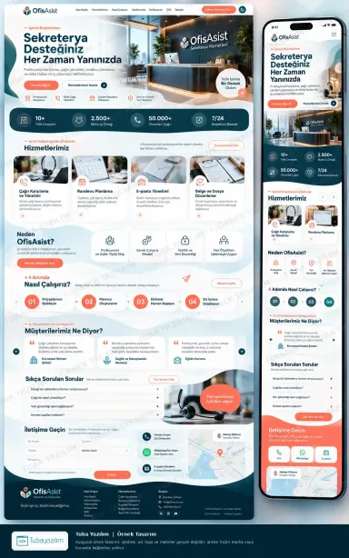 Sample website design for Secretarial & Business Support Services