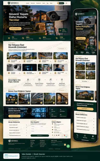 Sample website design for CCTV & Security System Installers