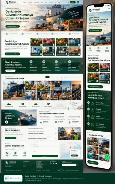 Sample website design for Ship Chandlers & Marine Suppliers