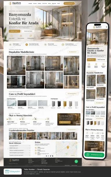 Shower Enclosures — sample website design