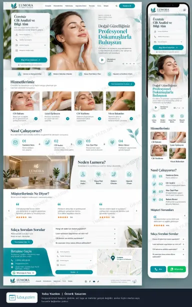 Skin Care & Hair Removal Salon — sample website design