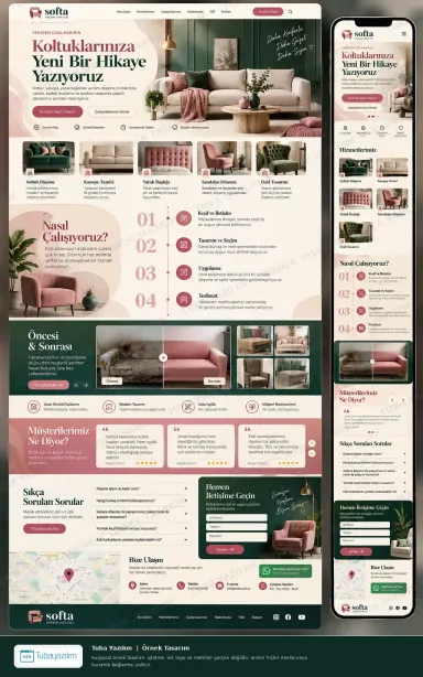 Sample website design for Furniture Repair & Upholstery Services