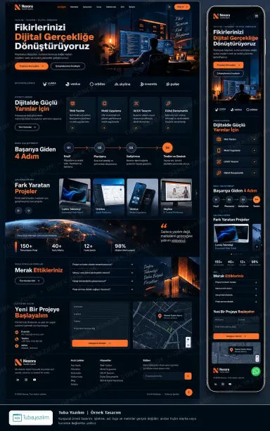 Sample website design for Software Development Companies