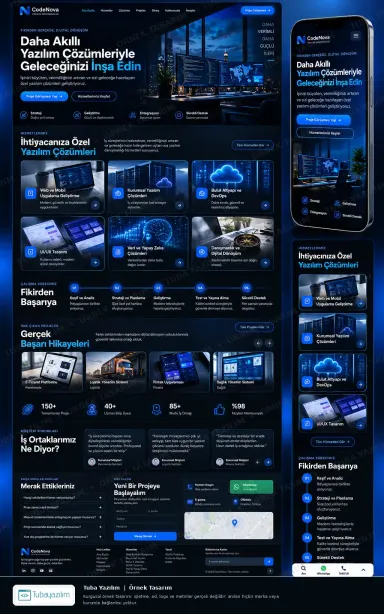 Sample website design for Software Development Companies