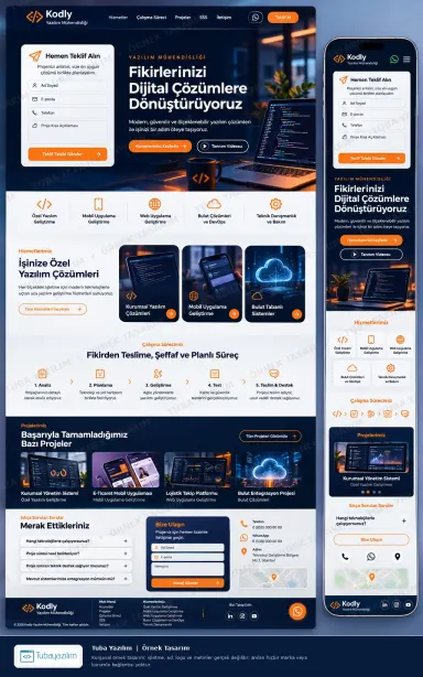 Sample website design for Software Development Companies