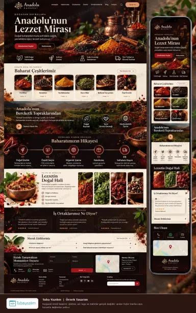 Sample website design for Food Manufacturers & Processors