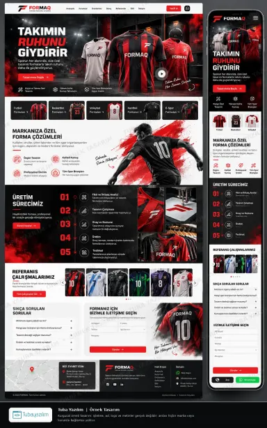Sample website design for Garment & Uniform Manufacturers