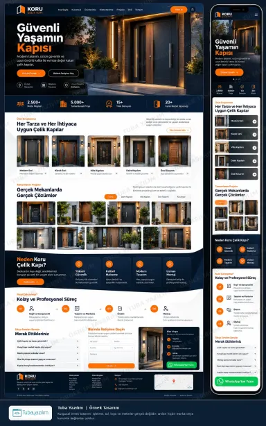Sample website design for Steel & Security Door Suppliers
